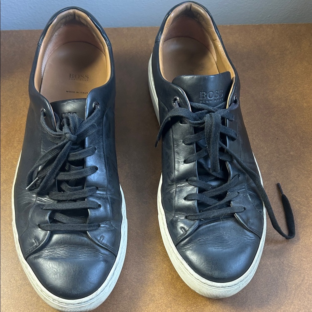 Hugo Boss Black and White Men's Sneakers